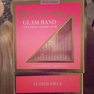 Glam Band-100% remy human hair-Platinum Ash Blonde